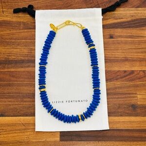 NEW - Lizzie Fortunato Laguna Necklace - Dark Electric Blue